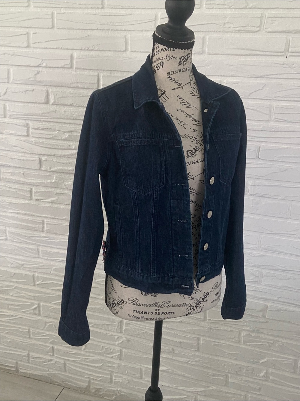Ralph Lauren Dark Blue Denim Jacket with Button Front size M